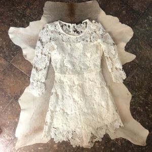 White Lace Romper